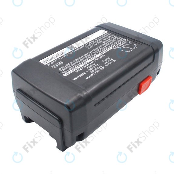 Batterie pour Gardena 380 Li, 8838, 3000mAh, Li-ion, 25V, 04025-20, HQ