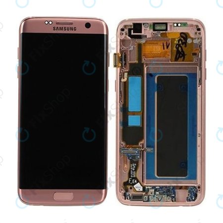 Samsung Galaxy S7 Edge G935F - Écran LCD + Ecran Tactile + Cadre (Or Rose) - GH97-18533E, GH97-18594E, GH97-18767E Genuine Service Pack