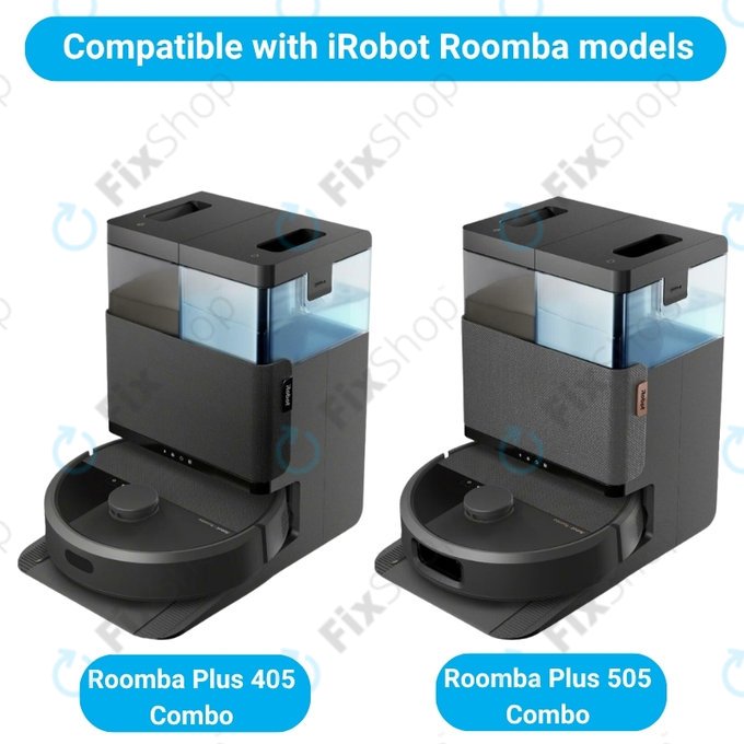 Kit de pièces de rechange pour iRobot Roomba Plus 405 Combo, 505 Combo (1x Brosse principale, 2x Filtre, 2x Brosse latérale)