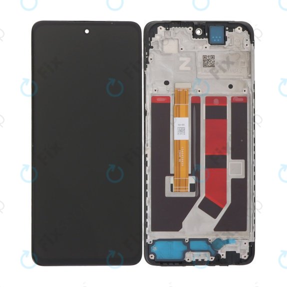 Oppo A58 4G CPH2577 - Écran LCD + Ecran Tactile + Cadre (Black) TFT
