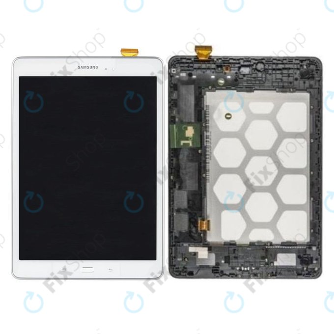 Samsung Galaxy Tab A 9.7 T555 - Écran LCD + Ecran Tactile + Cadre (Blanc) - GH97-17424C Genuine Service Pack