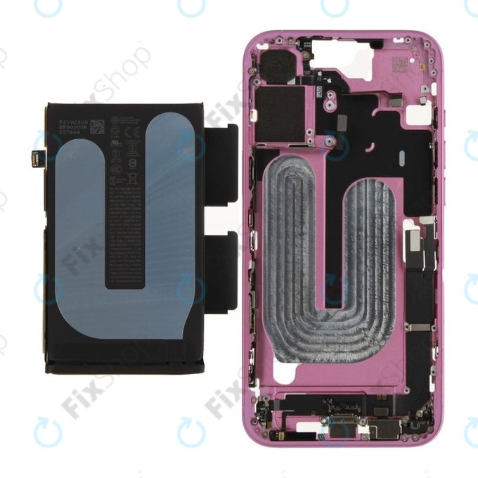 Cadre central avec batterie pour iPhone 16 Plus | Pink | ZD076-00686 | Genuine Apple