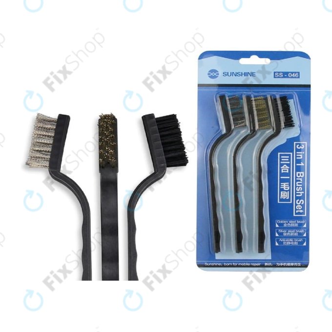 Sunshine SS-046 - Kit de brosses 3en1