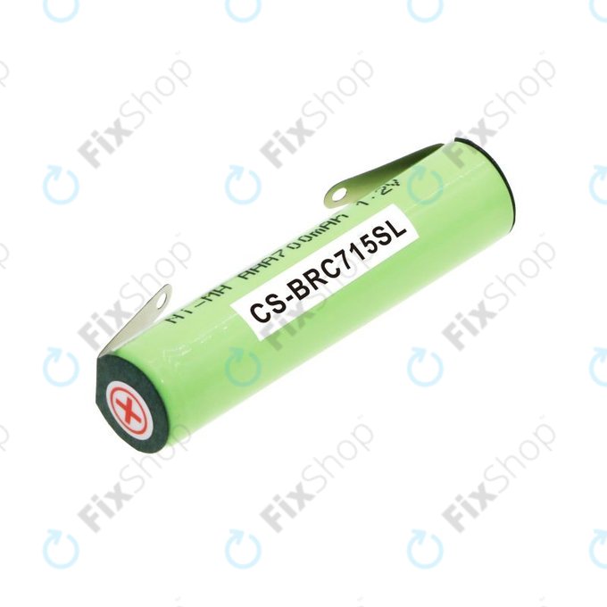 Batterie pour Philips Norelco QC5055, Braun FreeControl 1715, 700mAh, Ni-MH, 1.2V, 4HGAE-LFU, HQ