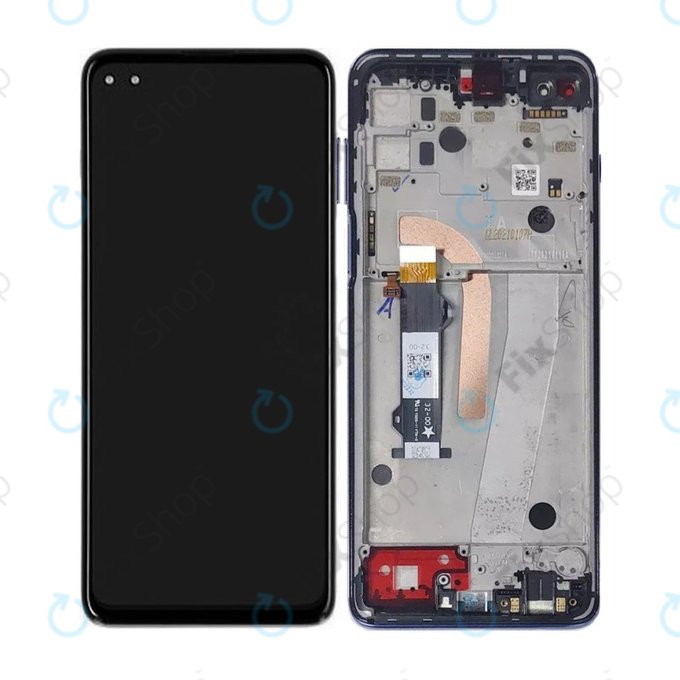 Motorola Moto G100 XT2125 - Écran LCD + Écran Tactile + Cadre (Océan Irisé) TFT