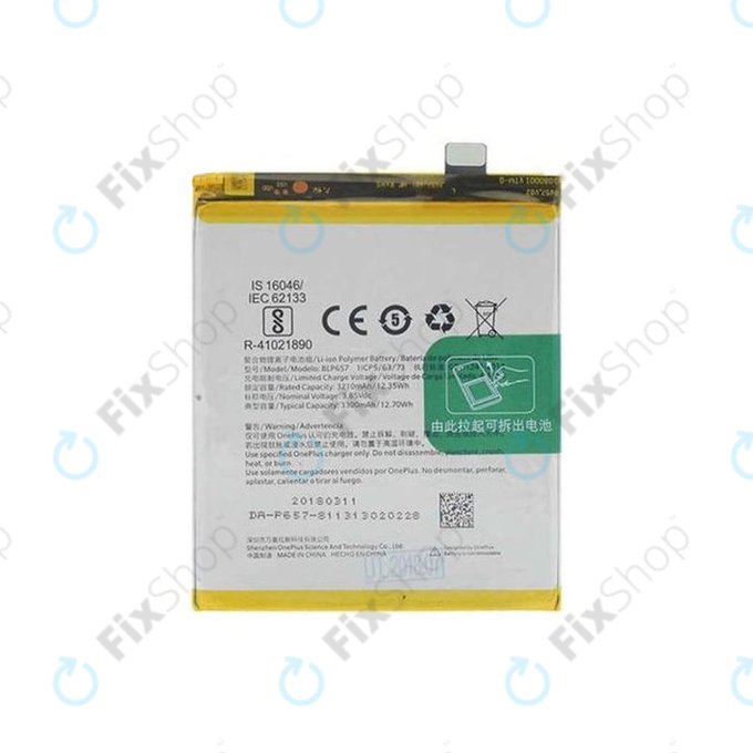 OnePlus 6 - Batterie BLP657 3210mAh