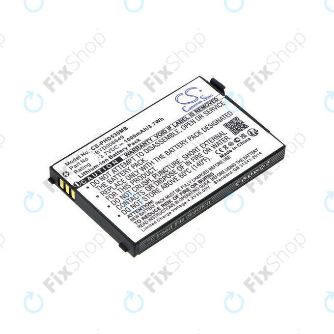 Batterie pour Philips Avent Eco SCD535 DECT, 1000mAh, Li-Ion, 3.7V, BYD001743, HQ