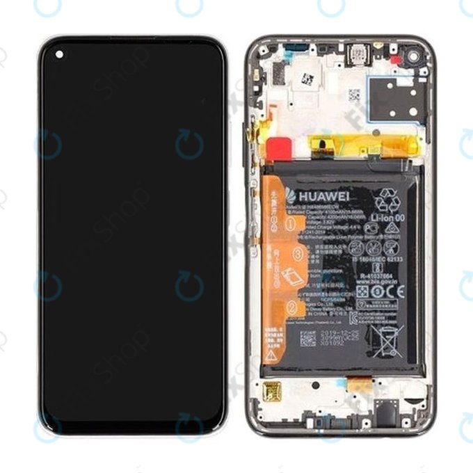 Huawei P40 lite - Écran LCD + Écran tactile + Cadre + Batterie (Cristal respiratoire) - 02353KFV
