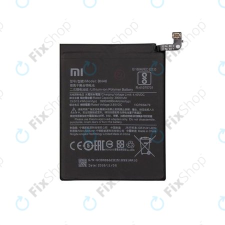 Xiaomi Redmi Note 8T, Redmi 7, Redmi 8A, Redmi Note 6 Pro - Batterie BN46 4000mAh - 46BN46A090H8 Genuine Service Pack