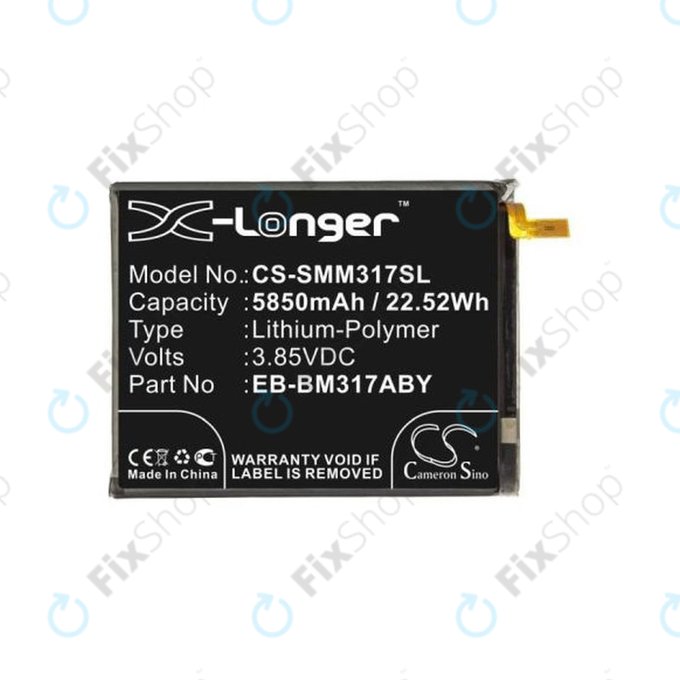 Samsung Galaxy M31 M315F, M31s M317F - Batterie EB-BM317ABY 5850mAh HQ