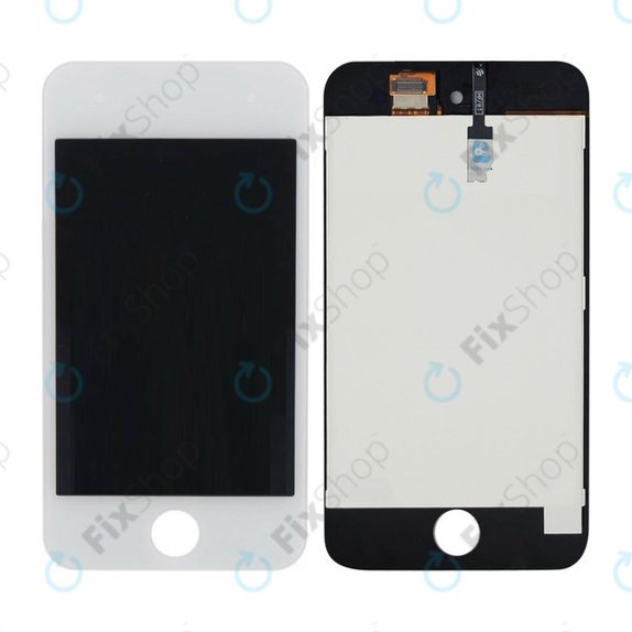 Écran LCD pour iPod Touch (4th Gen), White, Tactile avec cadre