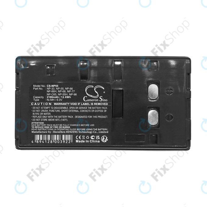 Batterie pour Blaupunkt, Sony, Akai, HP, 2100mAh, Ni-MH, 6V, NP-33, HQ