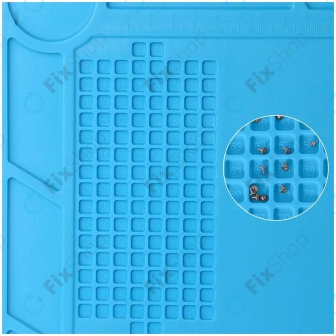 ESD Coussinet en silicone antistatique résistant à la chaleur - 35 x 25 cm