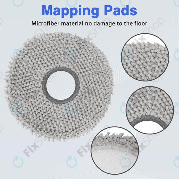Chiffon de vadrouille, 2 pièces pour Ecovacs Deebot T50 Omni, T50 Pro Omni, T50 Max, T50 Max Pro Omni, T30c, T30c Omni, X5 Omni, X5 Pro Omni