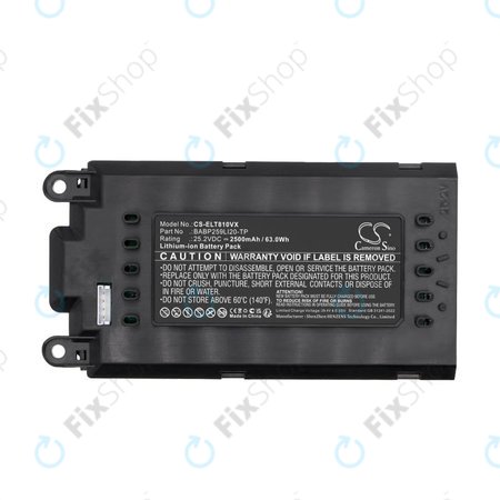 Batterie pour Electrolux Well Q8, WQ81-3OMB, WQ81-PANIM, 2500mAh, Li-Ion, 25.2V, BABP259LI20-TP, HQ