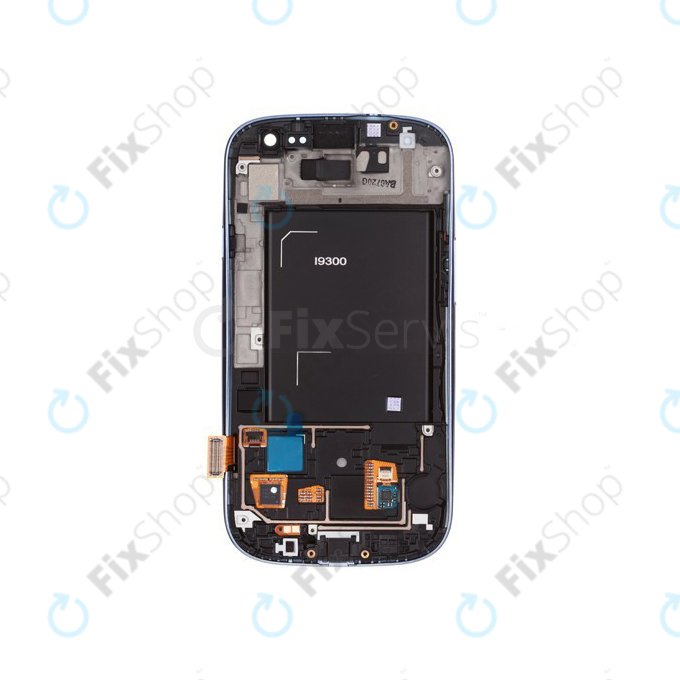 Samsung Galaxy S3 i9300 - Écran LCD + Écran Tactile + Cadre OLED (Bleu Galet)