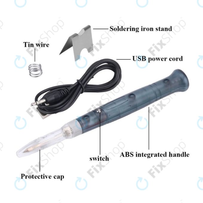 Outil de réparation USB portable – Fer à souder (5 V)