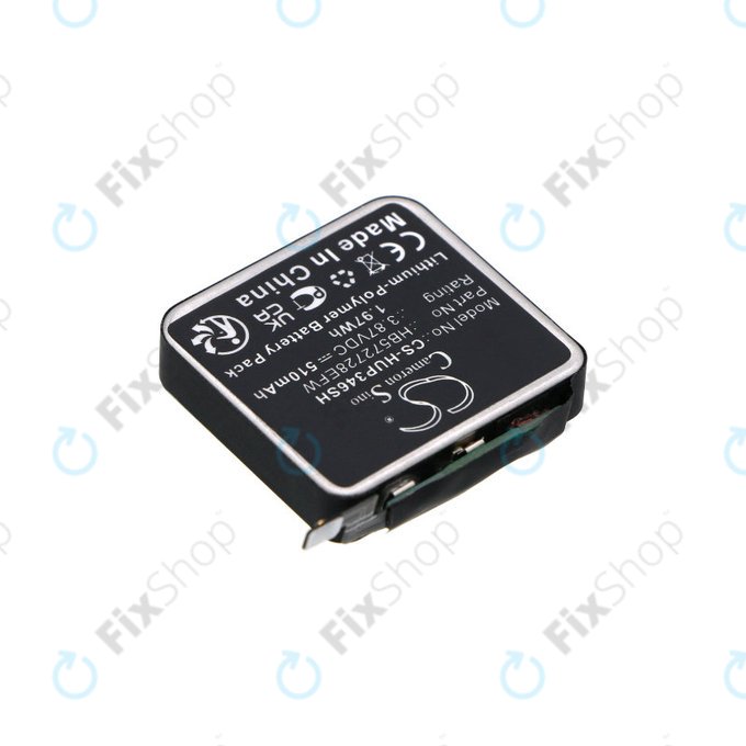 Batterie pour Huawei Watch GT3 Pro 46mm, 510mAh, Li-Pol, 3.87V, HB572728EFW, HQ