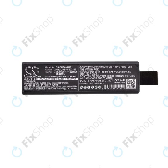 Batterie pour DJI Osmo, Zenmuse X3, X5, 1100mAh, Li-Pol, 11.1V, HB01, HQ
