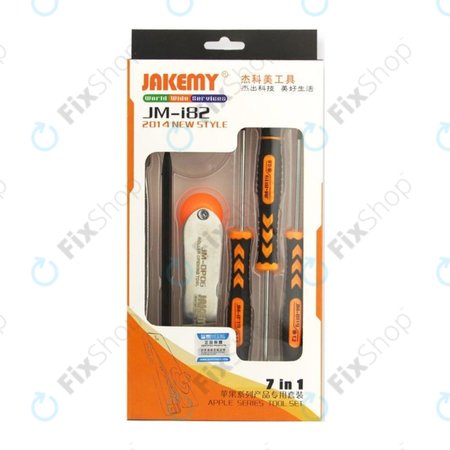 Jakemy JM-182 - Jeu de tournevis et d'outils 7 en 1 pour appareils Apple