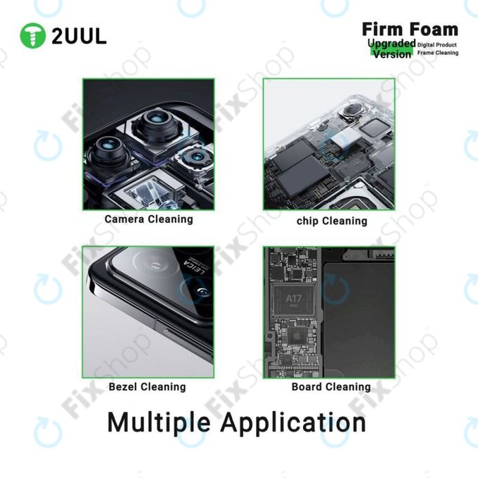 2UUL SC07 - Tampons de nettoyage haute densité pour caméra, puces et PCB (500pcs)