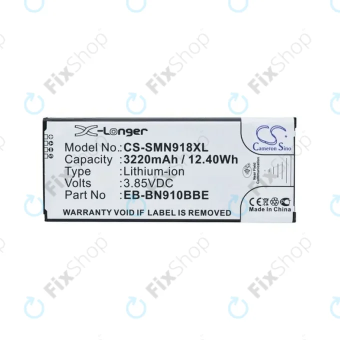 Samsung Galaxy Note 4 N910F - Batterie EB-BN910BBE 3220mAh HQ