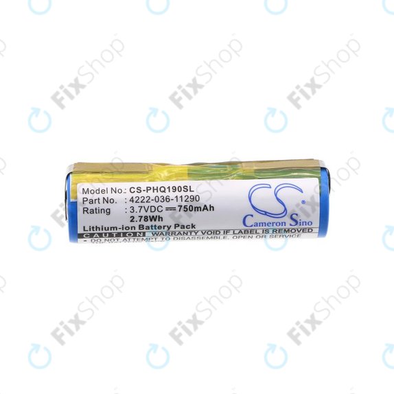 Batterie pour Philips 8895XL, 750mAh, Li-Ion, 3.7V, 036-11290, HQ