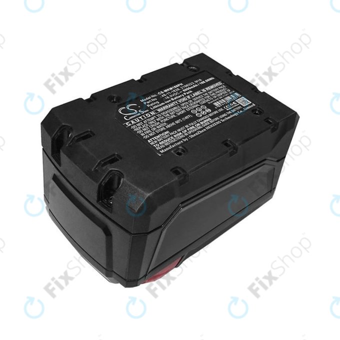 Milwaukee série 2600, série 2700, AG-125, C18, HD18, M12, M18 - Batterie YTB313 Li-Ion 18V 6000mAh HQ