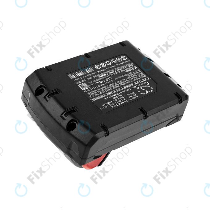 Batterie pour Milwaukee, Atlas Copco, Berner, 2000mAh, Li-Ion, 18V, M18, HQ
