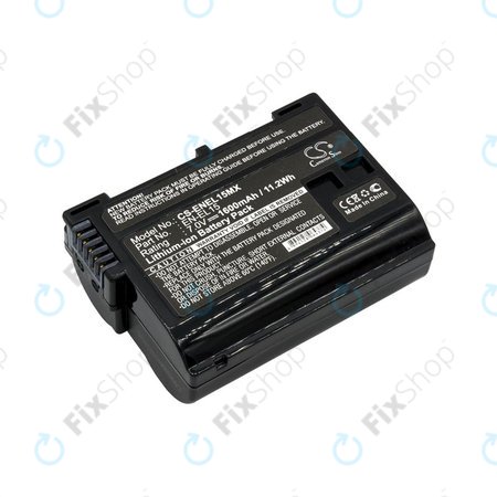 Batterie pour Nikon Coolpix D7000, 1600mAh, Li-Ion, 7V, EN-EL15, HQ