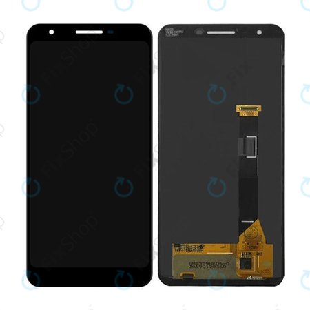 Google Pixel 3a - Écran LCD + Écran tactile (Juste noir) - 20GS4BW0001 Genuine Service Pack