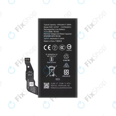 Google Pixel 8a - Batterie GO7DF 4492mAh