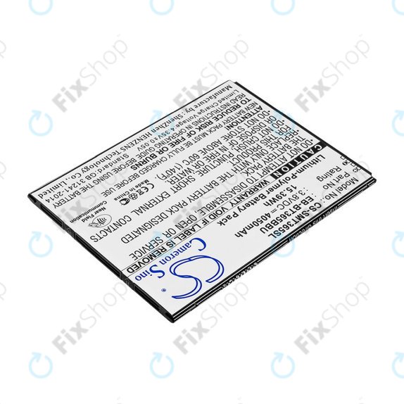 Batterie pour Samsung Galaxy Tab Active 2 8.0, 4050mAh, Li-Pol, 3.8V, EB-BT365BBU, HQ