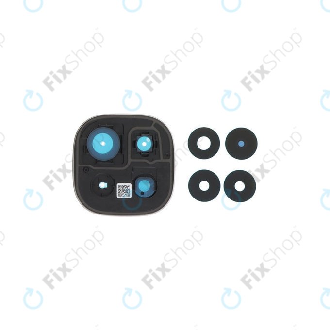 Objectif de caméra arrière avec cadre pour Xiaomi Redmi Note 15 Pro 5G, Black
