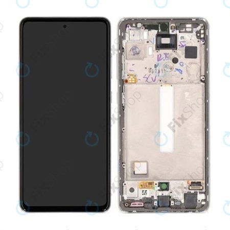 Samsung Galaxy A52s 5G A528B - Écran LCD + Écran tactile + Cadre (Blanc génial) - GH82-26861D, GH82-26863D, GH82-26910D, GH82-26909D Genuine Service Pack