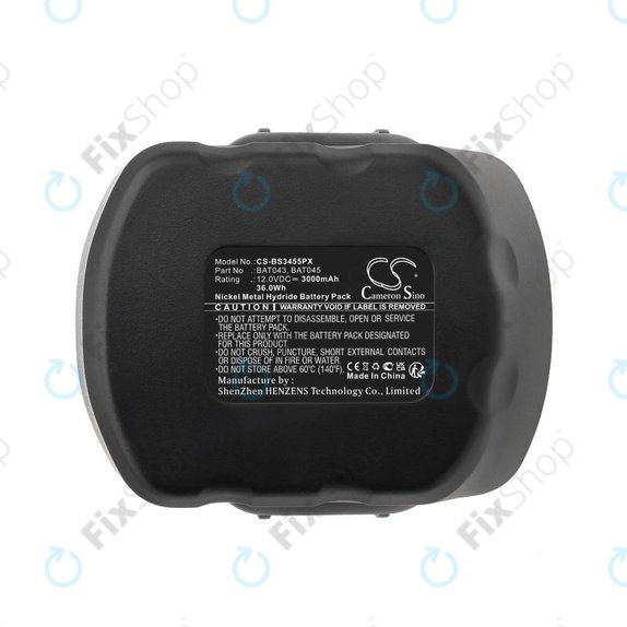 Bosch 12V - Batterie BAT043, BAT045 3000mAh