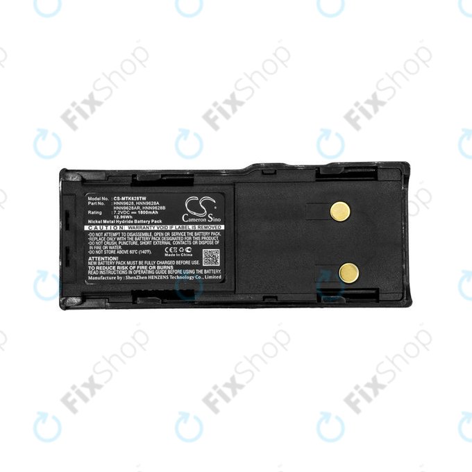 Batterie pour Motorola CP250, GTX800, 1800mAh, Ni-MH, 7.2V, HNN9628, HQ