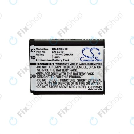 Sony Cyber-shot DSC-RX0, Nikon Coolpix S - Batterie NP-BJ1 Li-Ion 700mAh HQ