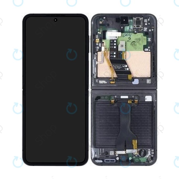 Samsung Galaxy Z Flip 6 F741B - Écran LCD + Écran tactile + Cadre (Crafted Black) - GH82-35014E Genuine Service Pack