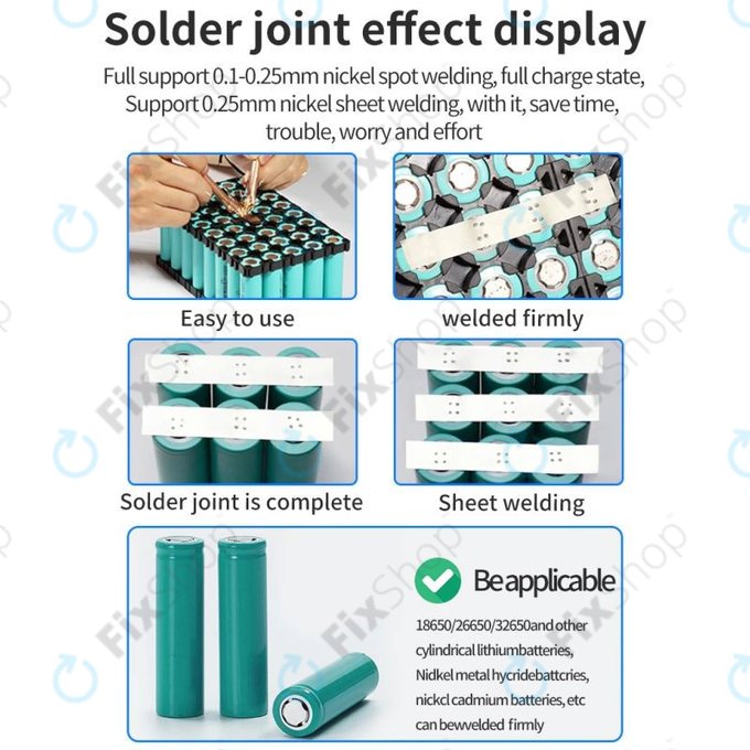 Docreate SW - Affichage numérique de la machine de soudage par points portable (5000mAh)