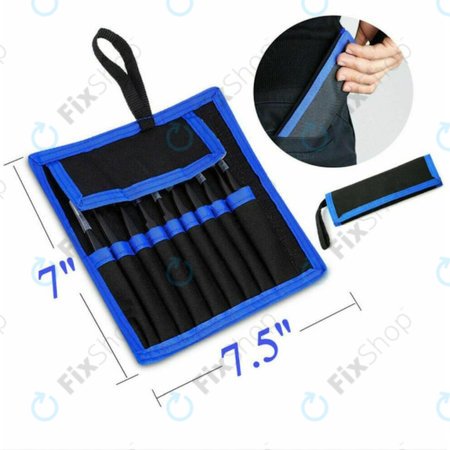 ESD Jeu de pinces à épiler antistatiques en acier inoxydable 9 en 1