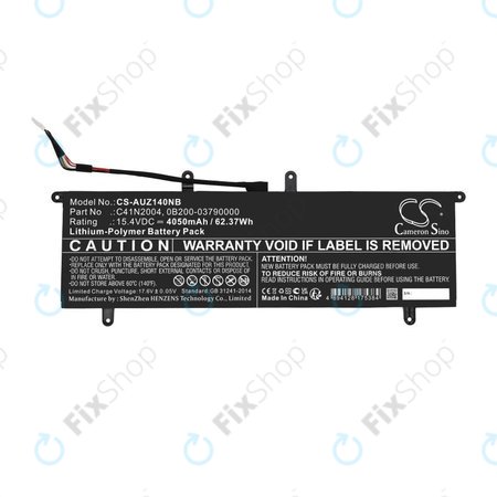 Batterie pour Asus ZenBook DUO 14, 4050mAh, Li-Pol, 15.4V, C41N2004, HQ