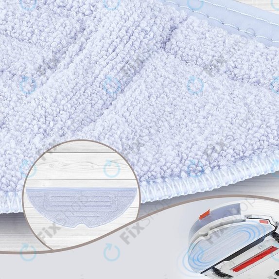 Chiffon de vadrouille, 2 pièces, Microfibre pour Xiaomi Roborock S7, S7+, S7 MaxV, S7 MaxV Ultra, S7 Pro Ultra, S8, S8+, T7S Plus
