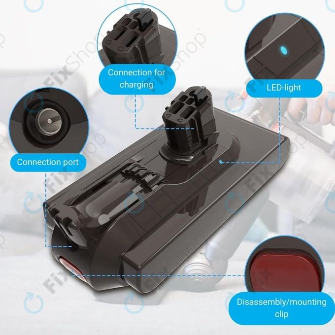 Dyson V11, V15 - Batterie Li-Ion 4000mAh HQ