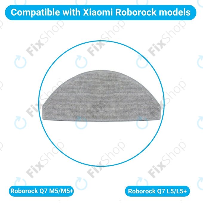 Chiffon de vadrouille, 2 pièces pour Xiaomi Roborock Q7 M5, Q7 M5+, Q7 L5, Q7 L5+