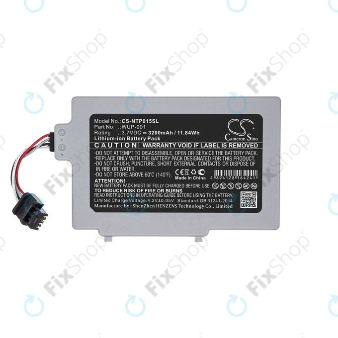 Batterie pour Nintendo Wii U GamePad, 3200mAh, Li-Ion, 3.7V, WUP-001, HQ