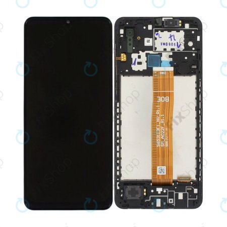 Samsung Galaxy A02 A022F - Écran LCD + Ecran Tactile + Cadre (Noir) - GH82-25249A, GH82-25250A Genuine Service Pack