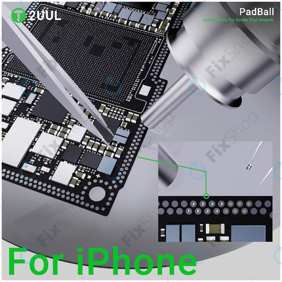 Billes d'étain pour réparation iPhone, 2UUL PB01