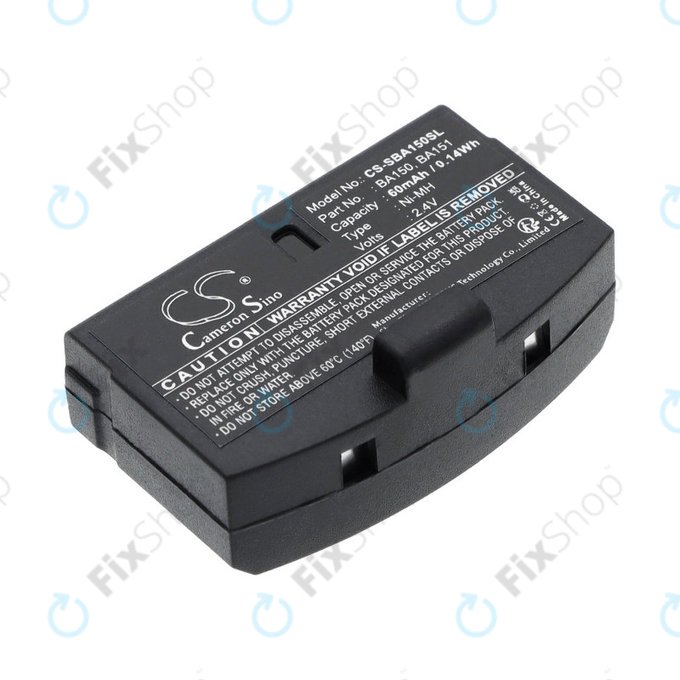 Batterie pour Sennheiser, 60mAh, Ni-MH, 2.4V, BA150, HQ