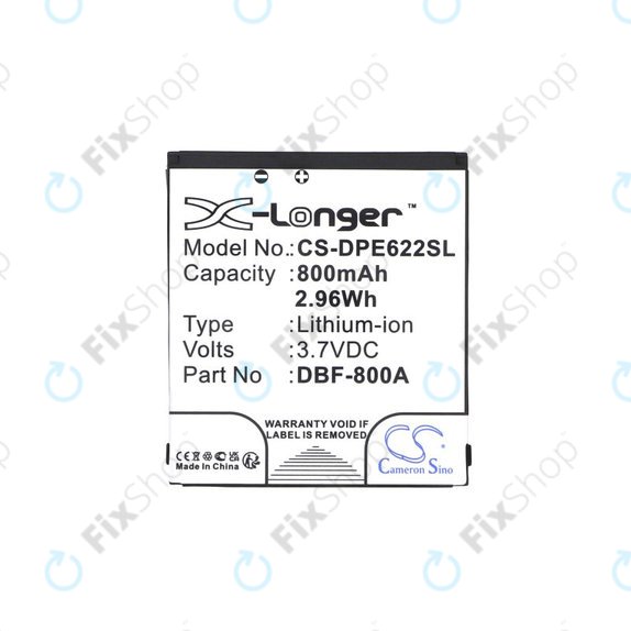 Batterie pour Doro PhoneEasy 2314, 2315, 1360, 520, 800mAh, Li-Ion, 3.7V, DBF-800A, HQ